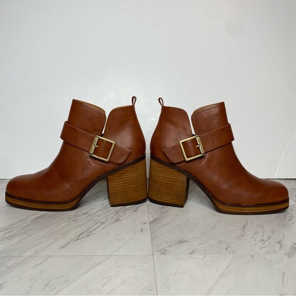 New! Korks Kork Ease Kari Faux Leather Heeled Bootie 11M - Picture 7 of 14